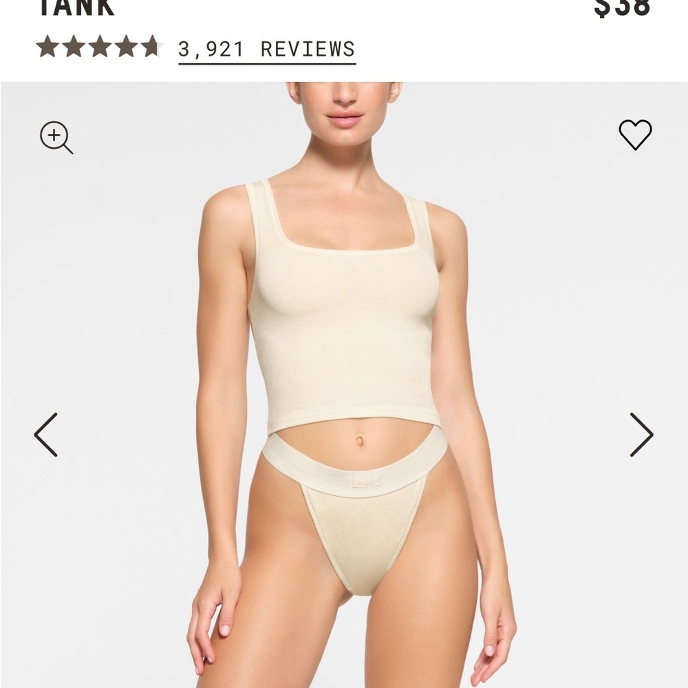 COTTON RIB TANK SKIMS